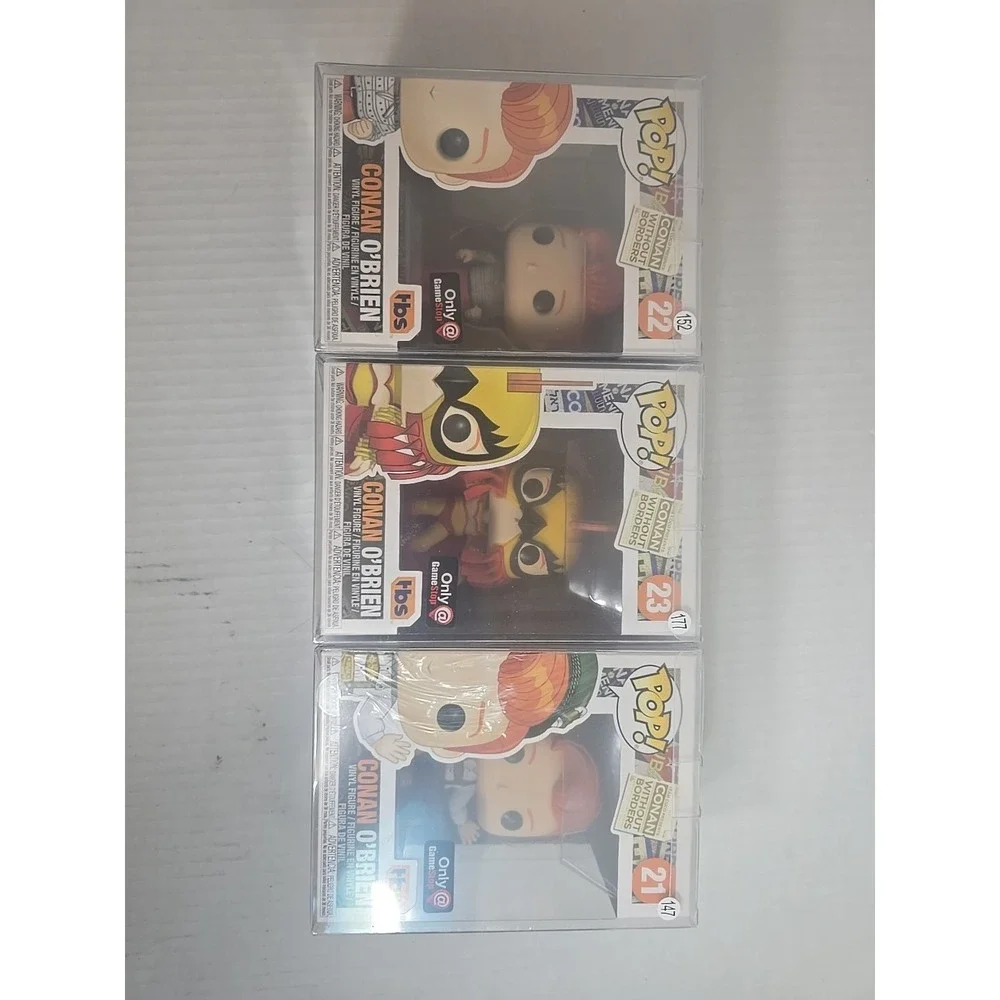 Funko POP! Conan O'Brien without Borders Game‎ Stop Exclusive, Lot of 3